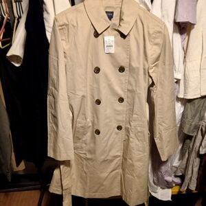 J. Crew Tan Double-Breasted Trench Coat